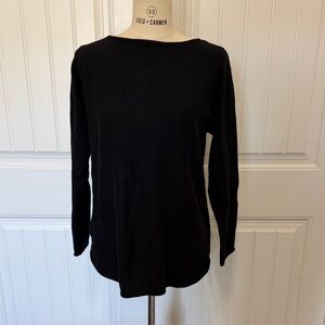 Michael Kors Black Long Sleeve Sweater with Back Zipper
